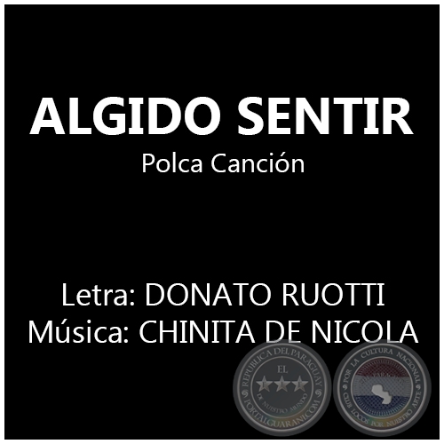 ALGIDO SENTIR - Msica: CHINITA DE NICOLA